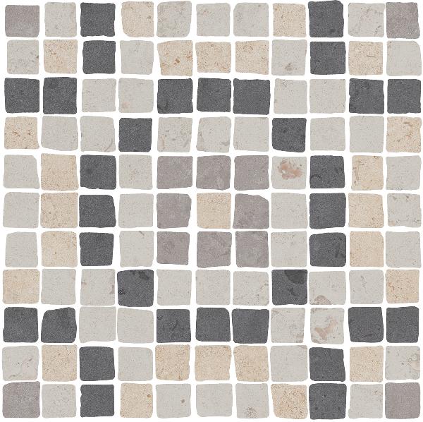 MBS007 На пол Про Лаймстоун Спакко 1 Мозаичный Матовый Натуральный - фото 2