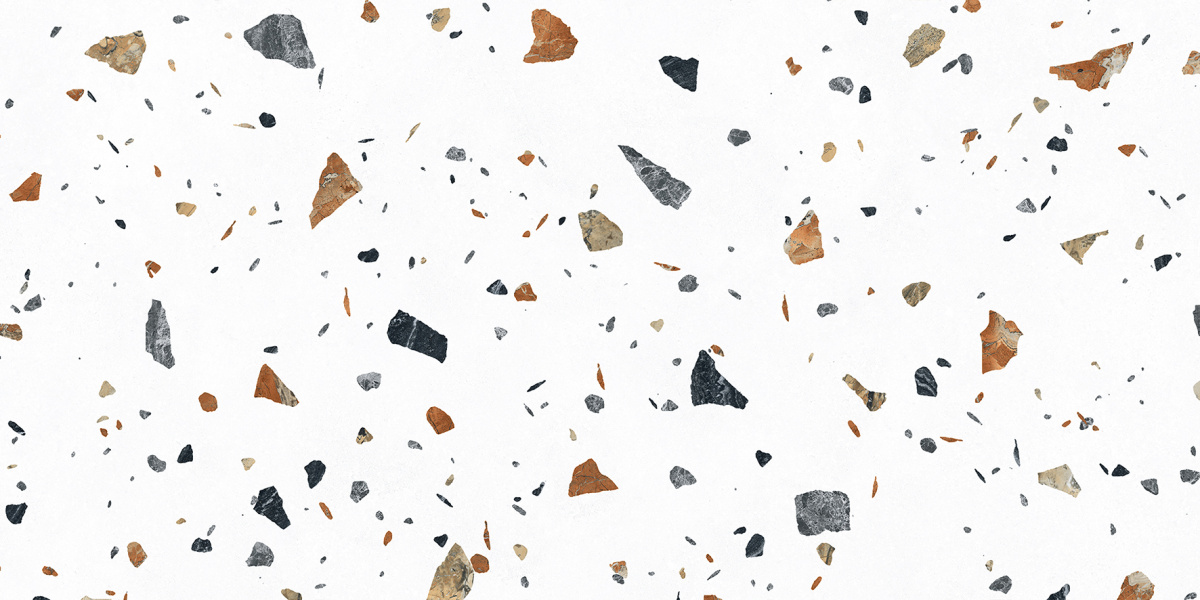 На пол Terazzo Bianco Цветной матовый карвинг 60х120 - фото 8