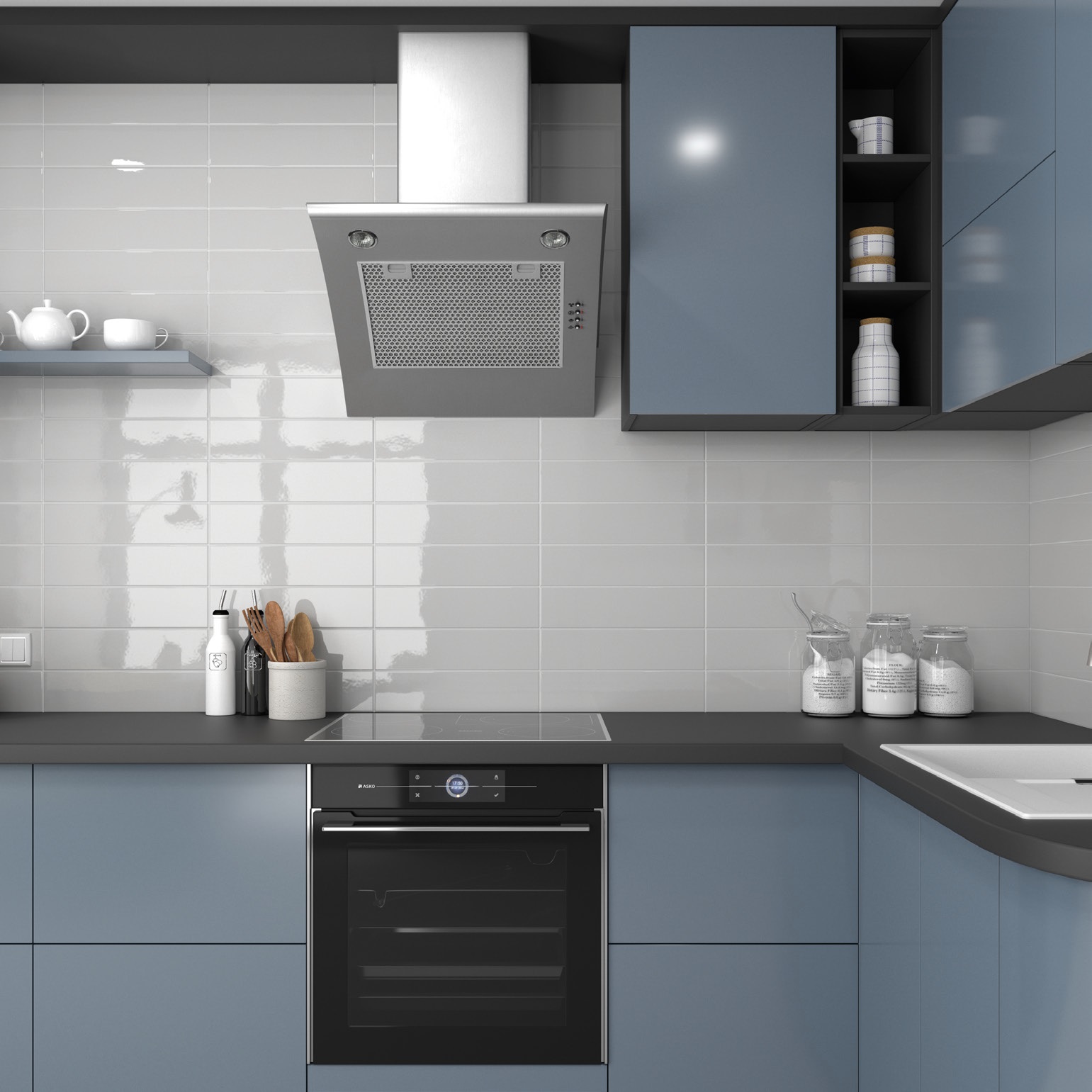 21019 Плинтус Evolution Skirting Gris Oscuro Brillo 15x15 - фото 8