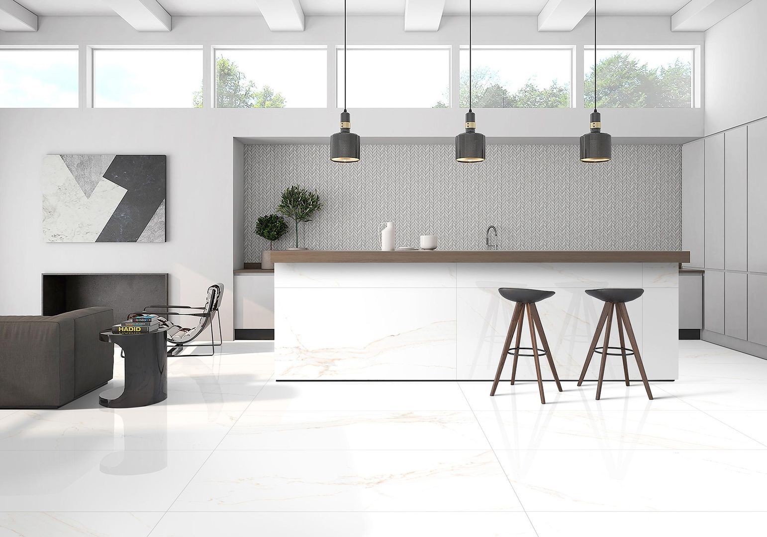 Лапарет Golden Statuario