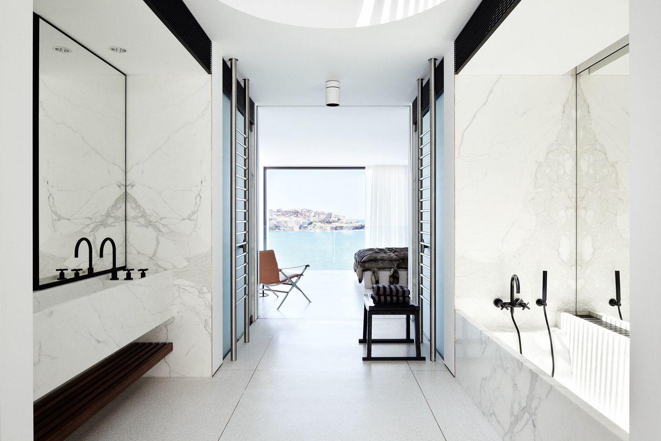 LAMF007045 На пол I Naturali Marmi Noir Desir Bocciardato 5 1000x3000 - фото 3