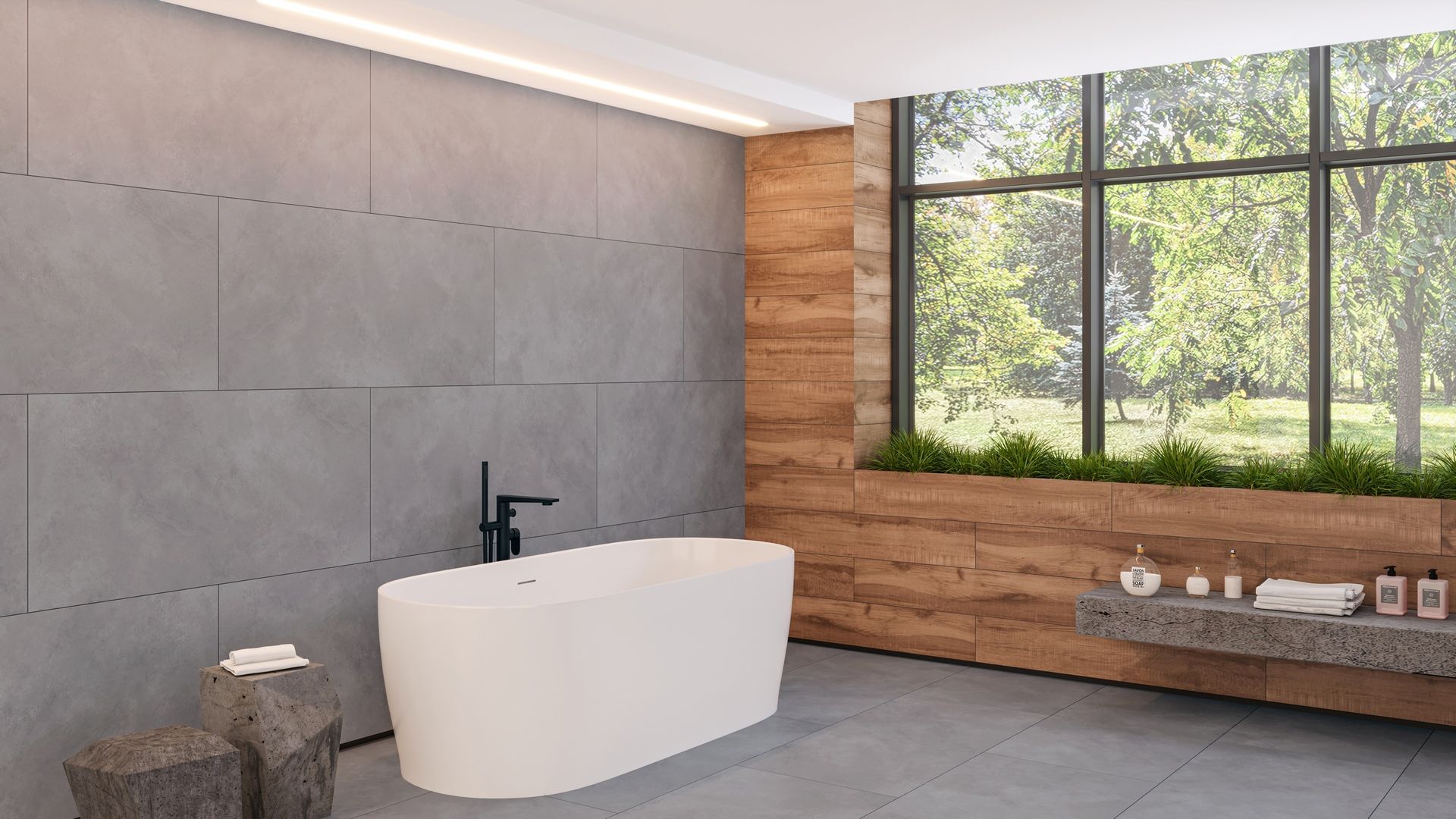 N12543 На пол Loft Concrete Grey Matt 60x120 - фото 22