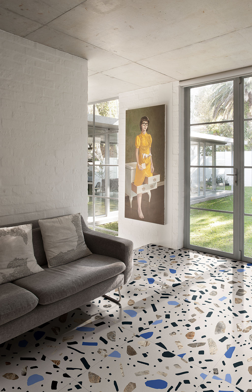 GHX600R На пол Ghiaia Maxi Grafite matt 60x60 - фото 7