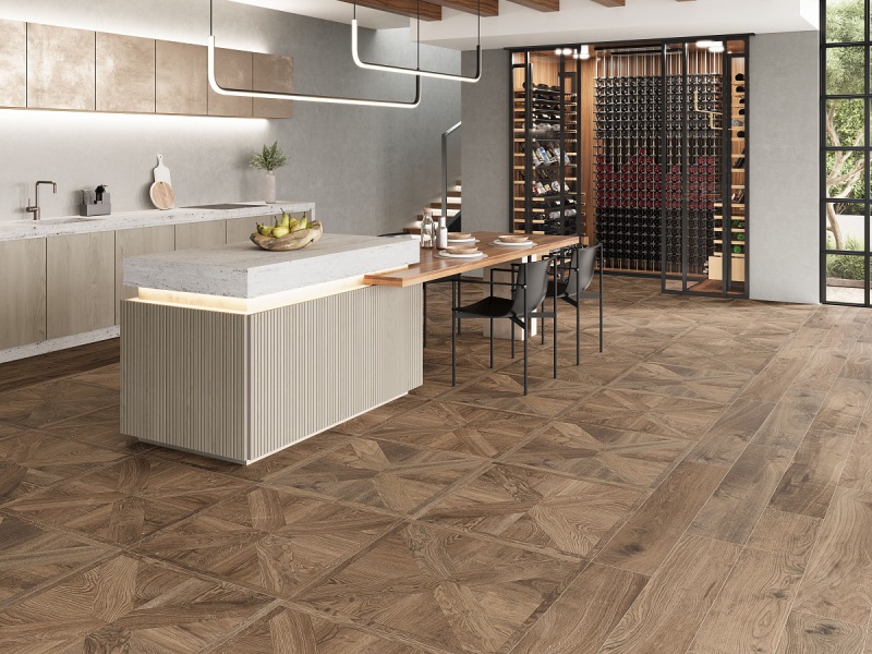 S22A03 На пол Forest Caoba slim rec 22x120 - фото 11