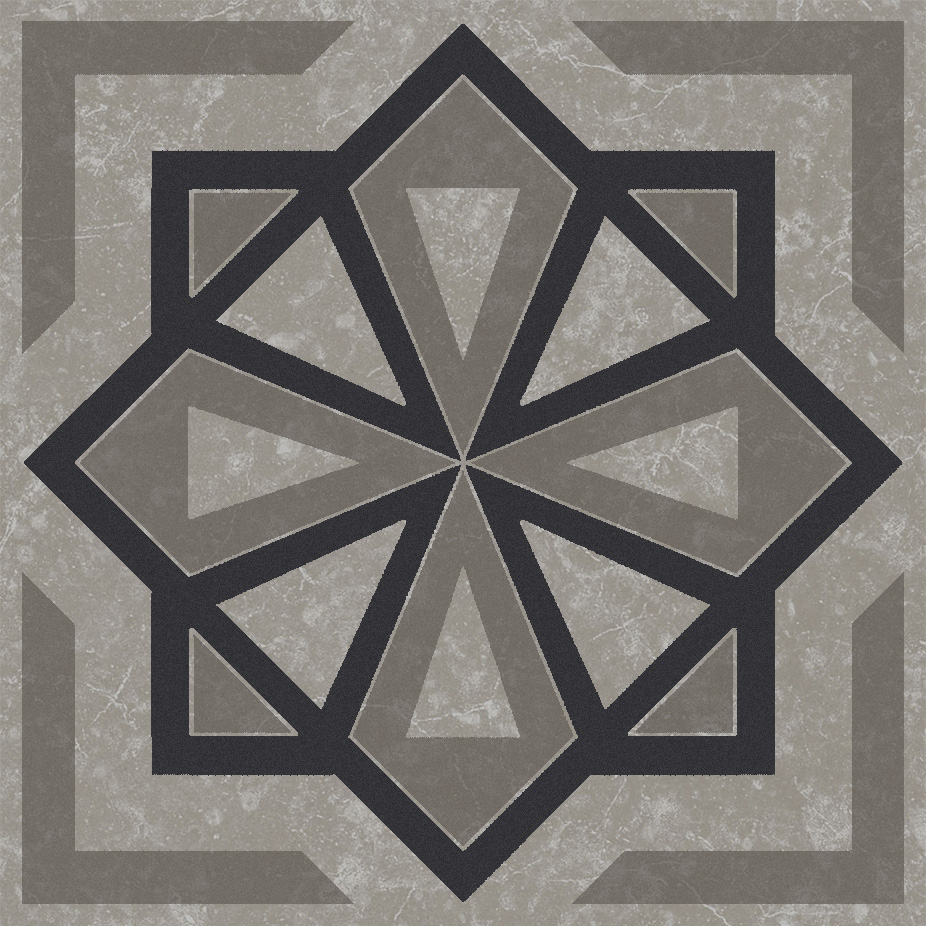 KMD3STA051GN Декор Касабланка Серый матовый 9.8x9.8x0.7 - фото 6