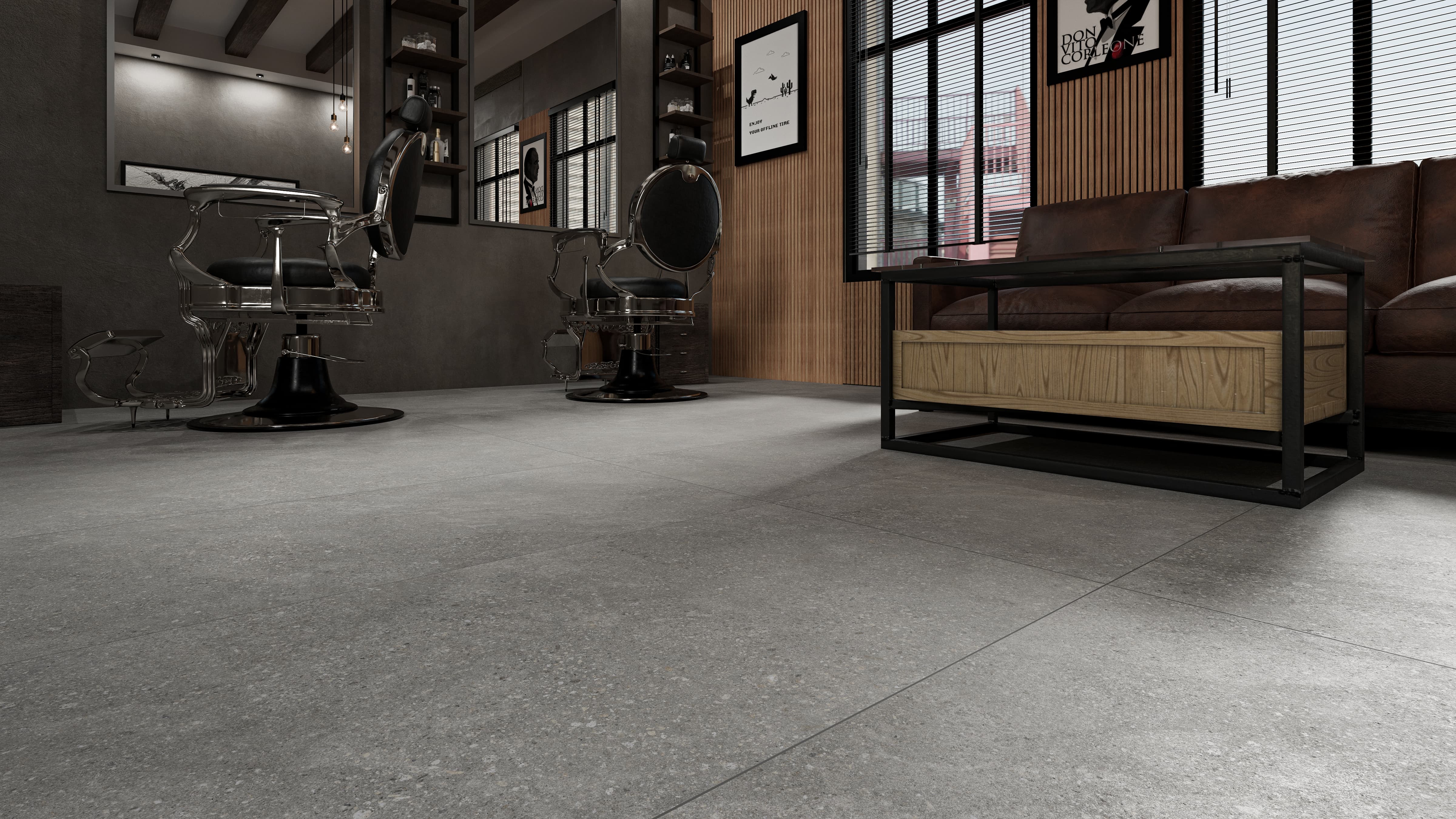 PT12F7049 На пол Pietra Black Matt 1200х600х9 - фото 4