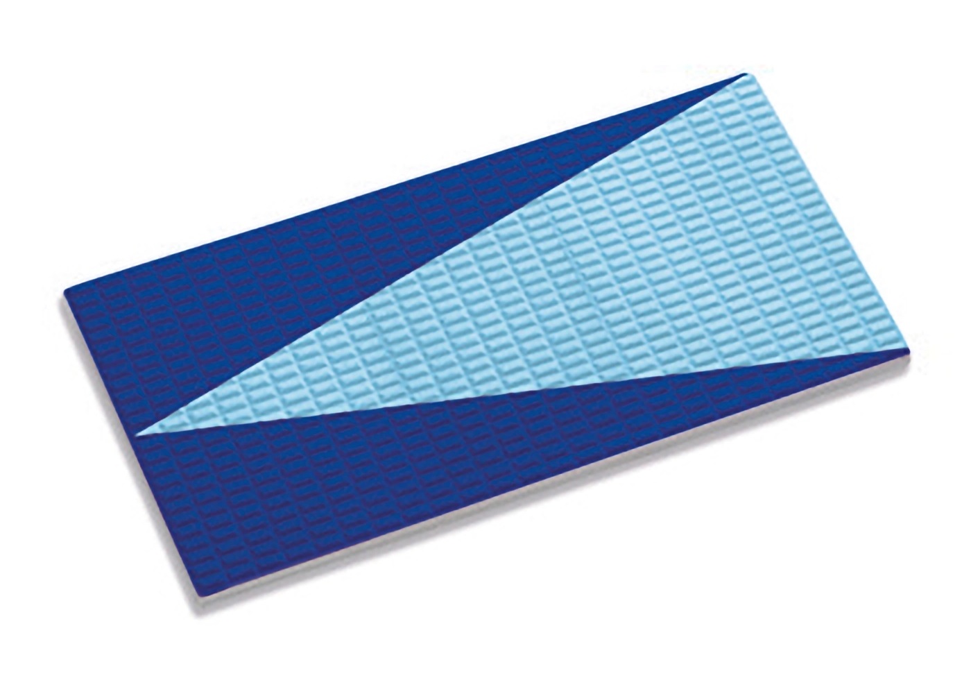 23200 Декор Olympic Series Стрелка на плитке Antislip с сетчатой поверхностью Cobalt-Light Blue 12x24.5