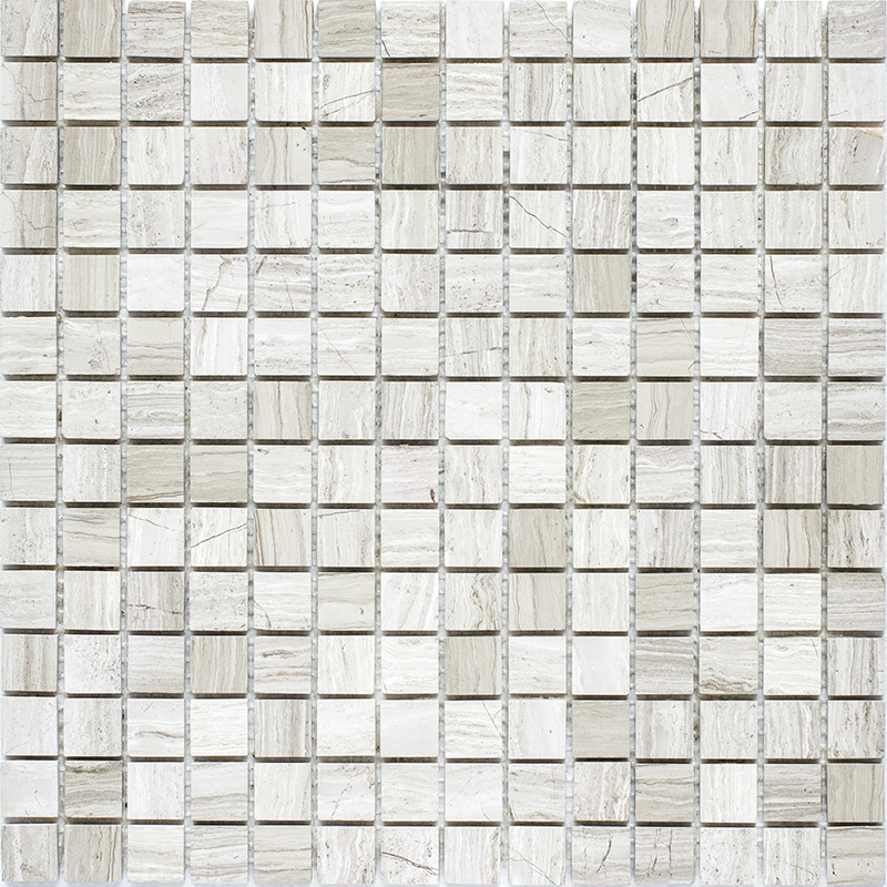 JMST026  На стену Wild Stone мраморная мозаика Grey Polished 20x20