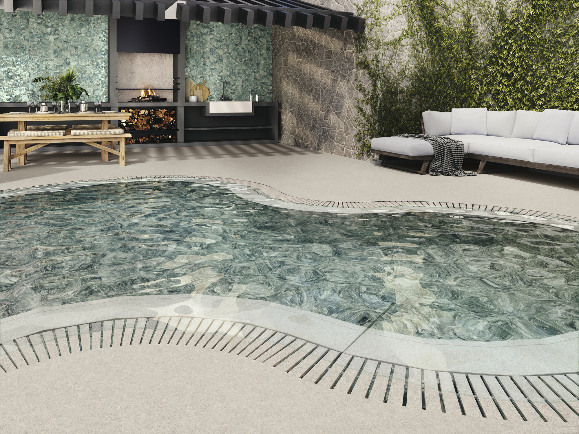 A044519 На стену Iwa Haru White Rect 30x90 - фото 22