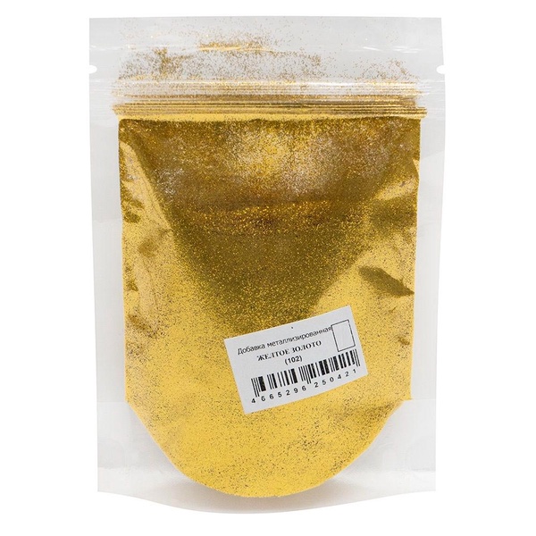 003102  Металлизированные добавки для затирок 102 Желтое золото 66гр.