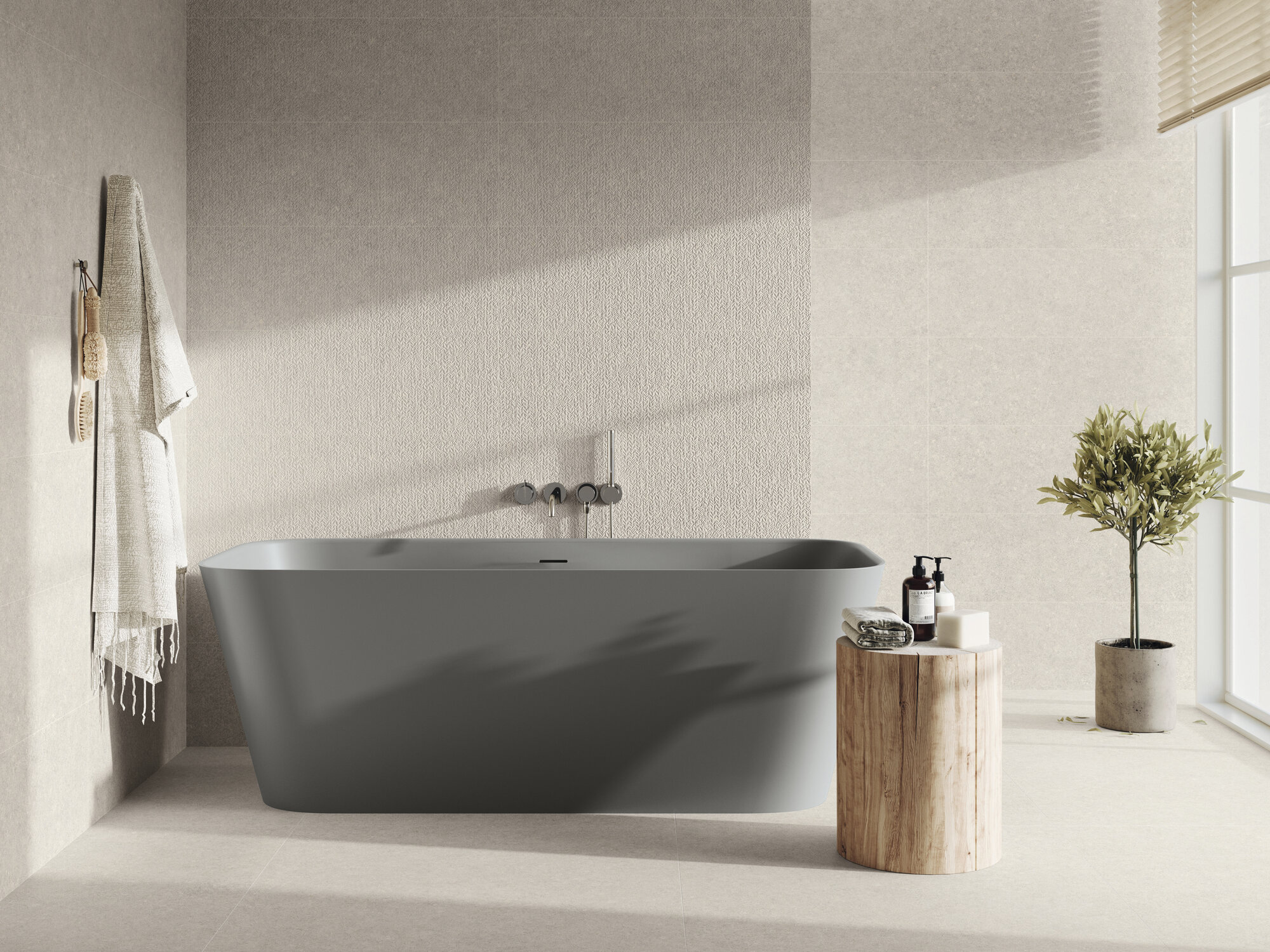 A044519 На стену Iwa Haru White Rect 30x90 - фото 8