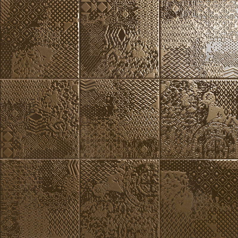 Декор Metal Tiles Decor Bronze 20x20 - фото 10