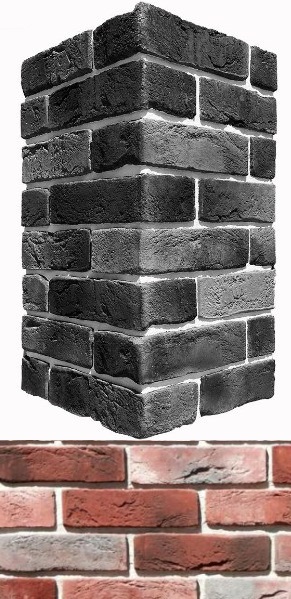 302-75 На стену Лондон брик Красный 22x6.5