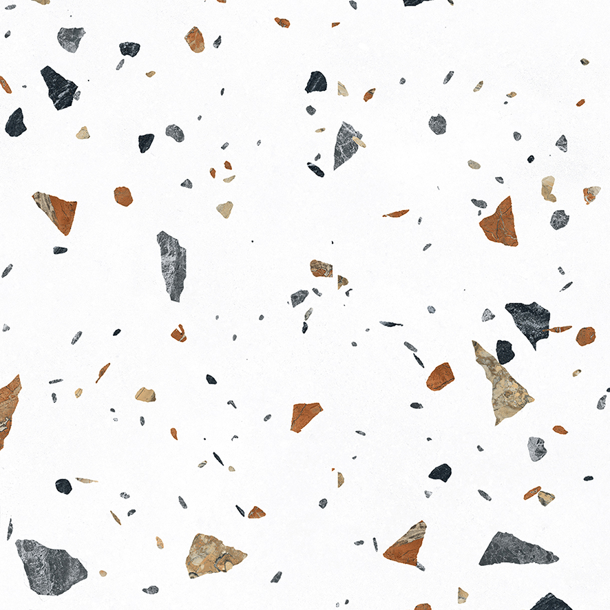 На пол Terazzo Bianco Цветной матовый карвинг 60х60 - фото 15