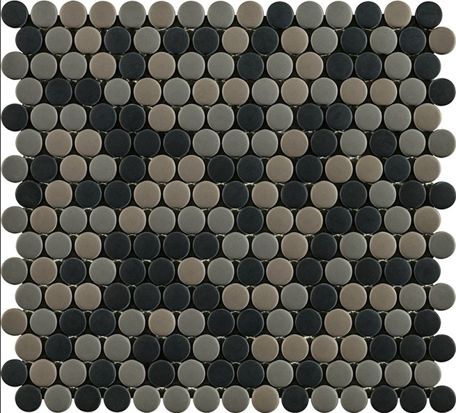 L244006761 На стену Glaze Dots Greys/Black Matt 31.5x29