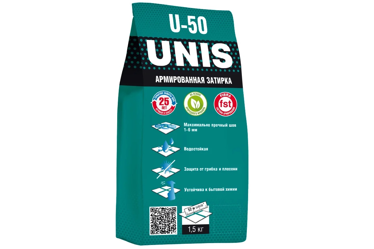  Затирка U-50 Белая С01 1.5 кг - фото 2