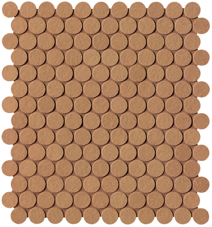 fPLY Напольная Summer Terracotta Gres Round Mosaico R10 29.5x32.5