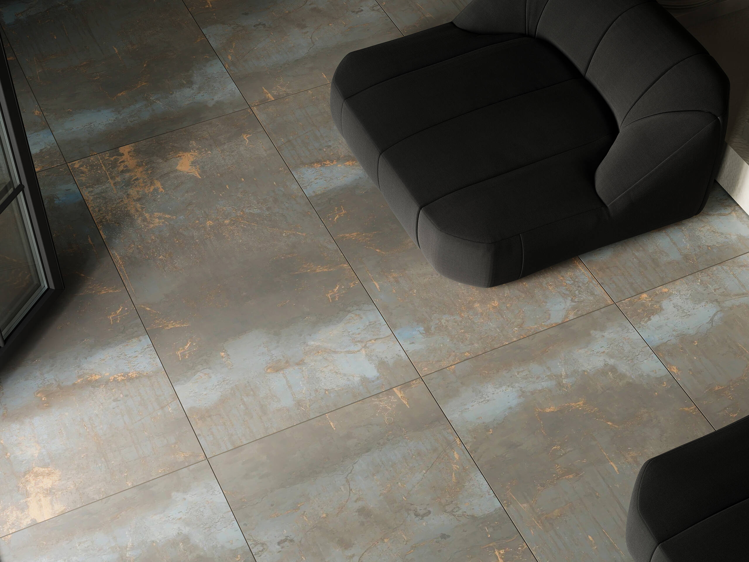 TP02/NS_R9/80x80x11R/GC На пол Patina TP02 Black Неполированный Рект. 80x80x11 - фото 14