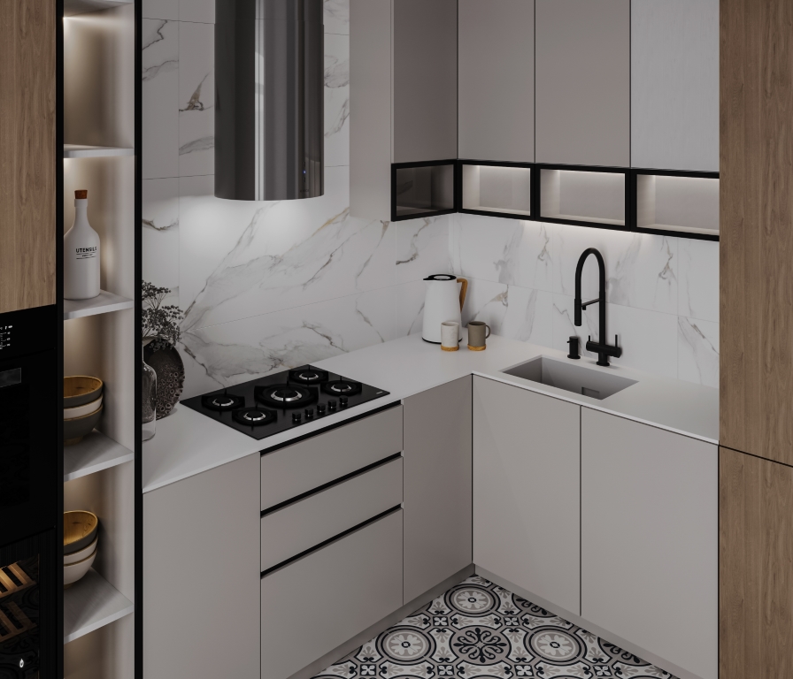 На пол Matt Black Bonanza Sahara Microcid 2800х1200х6 - фото 12