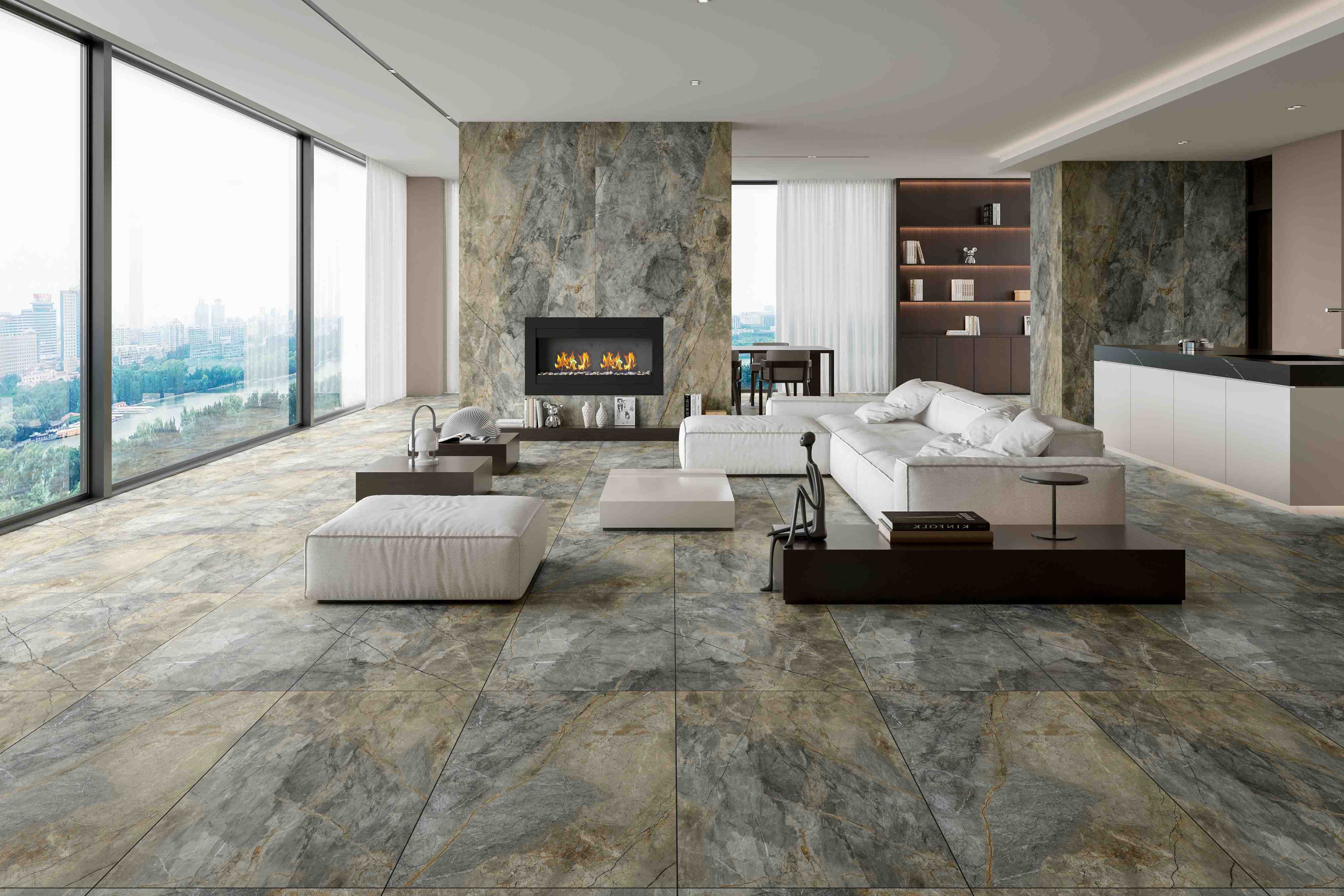 ENSTN8039MT60120 На пол Stone Travertine Cross Beige Matt 60x120 - фото 38