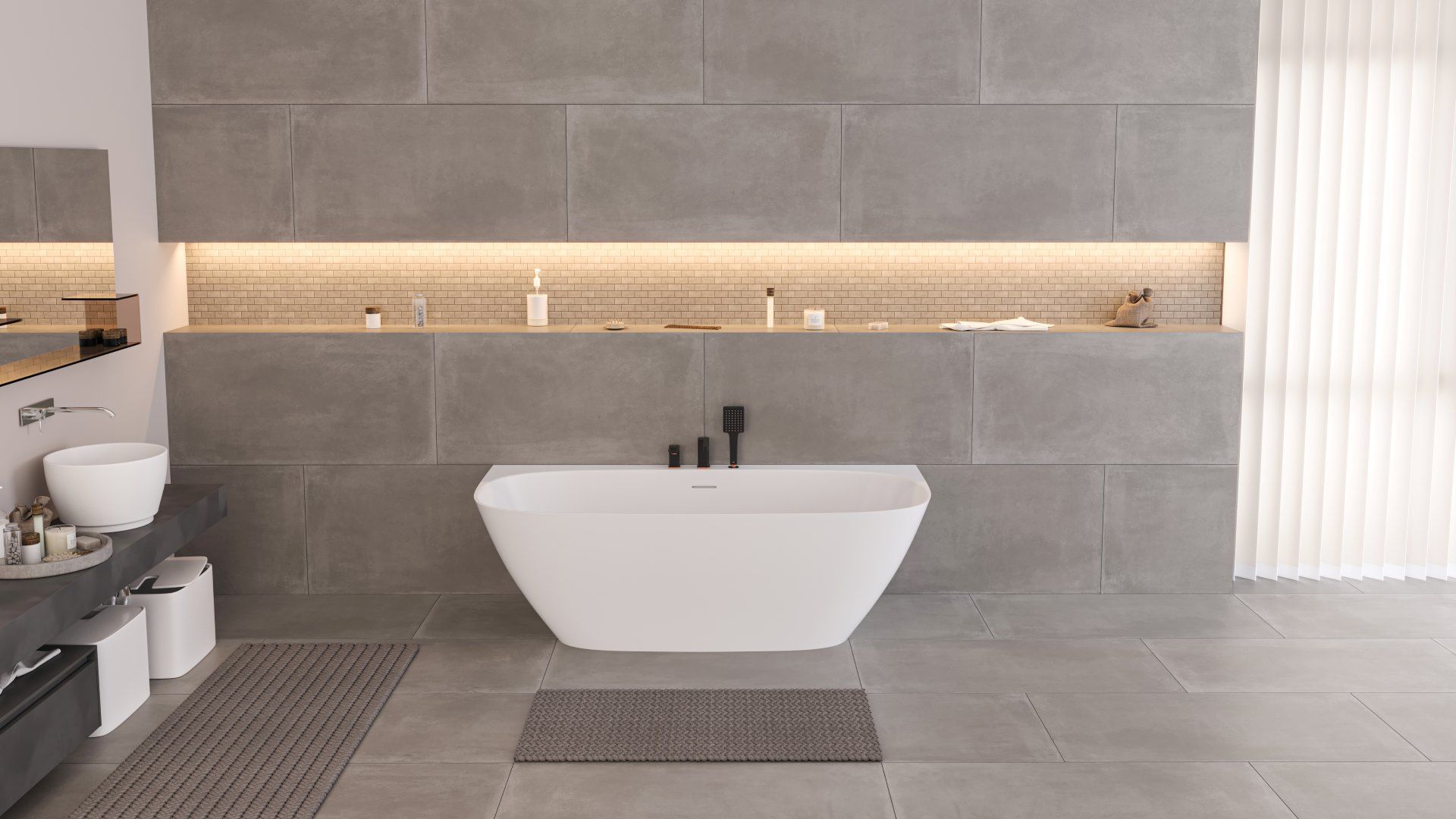 N12543 На пол Loft Concrete Grey Matt 60x120 - фото 17