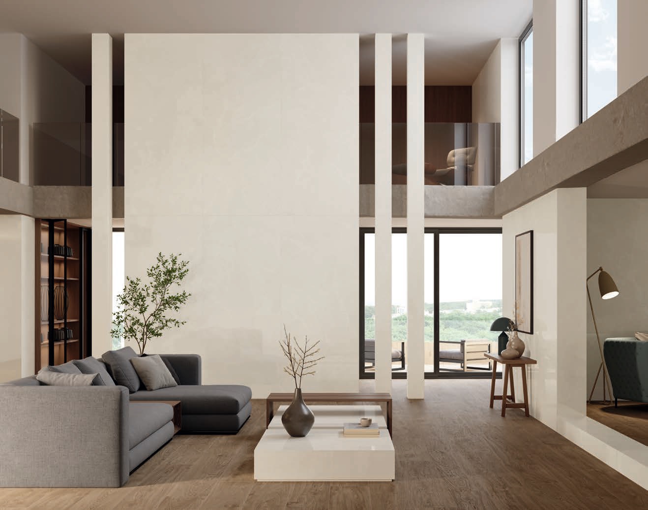 На пол Scarlet P.E. Soft Grey Pul. Rect 100x100 - фото 3