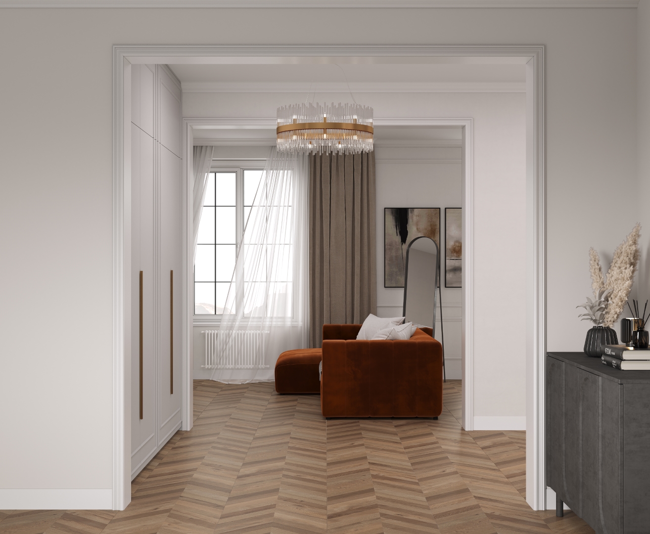 Лапарет Wood Lux Walnut Chevron M
