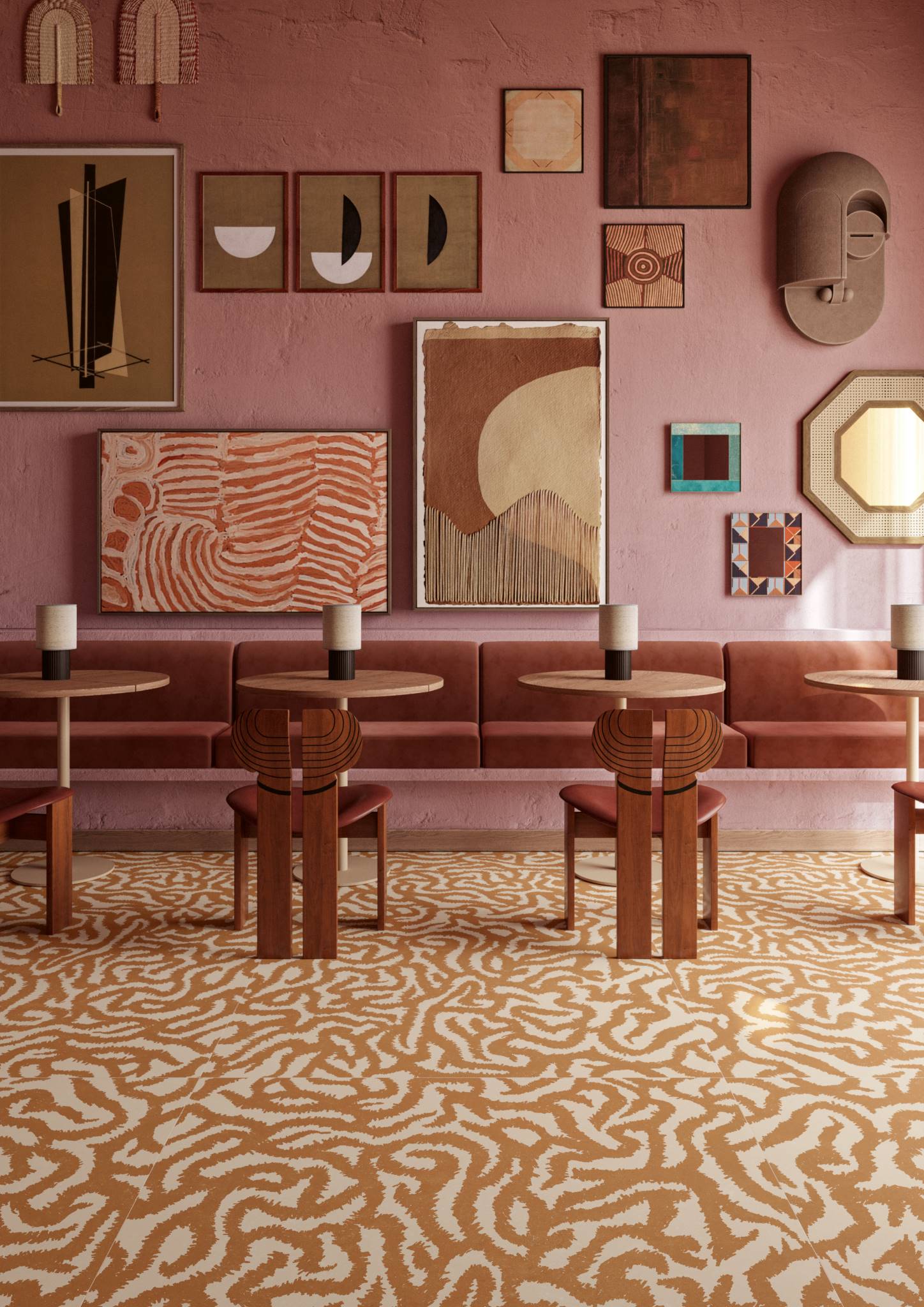 4101232 Декор Nok Palladiana Crock Mosaic Ivory 40x40 - фото 21