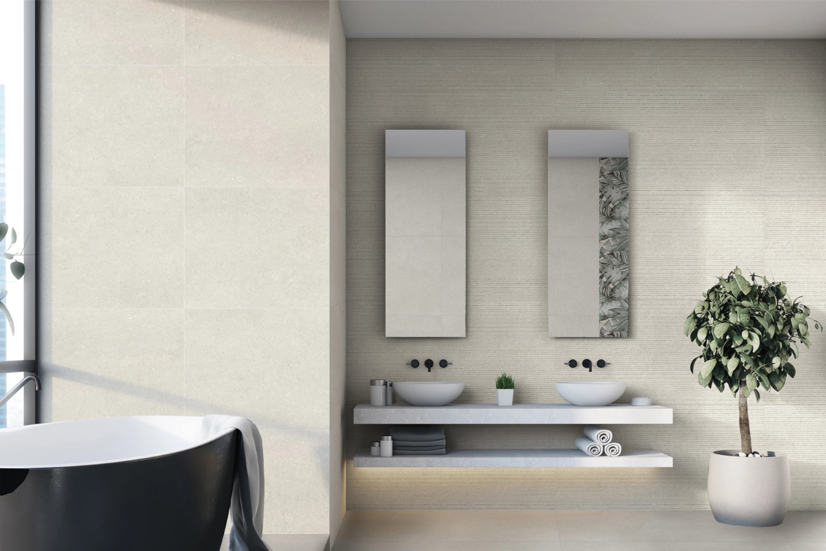 GT1206018465MR На стену Strike Серо-бежевый линии матовый 60x120 - фото 5