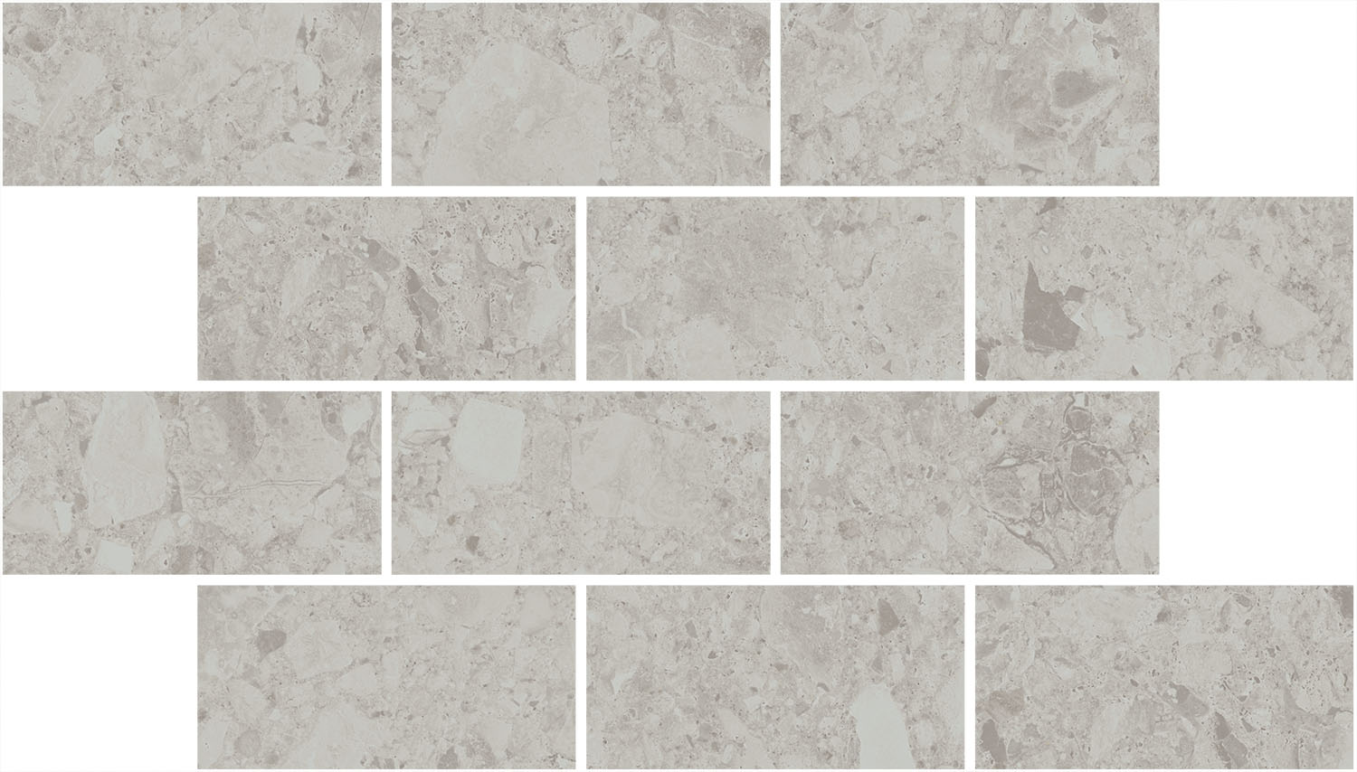 DD605820/MM Декор Чеппо ди Гре Мозаичный серый светлый матовый обрезной 34.6x20x0.9