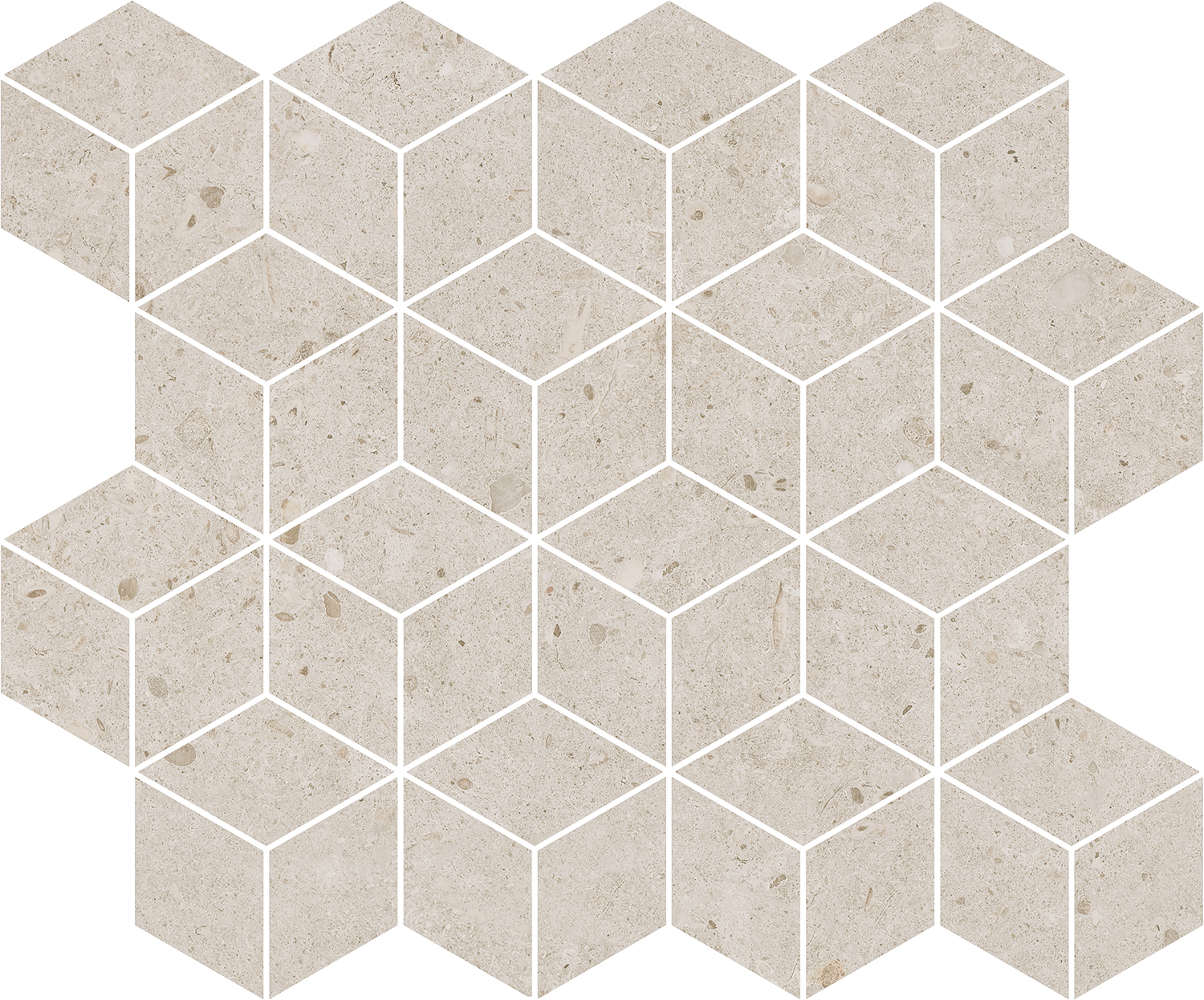 T017/14054 Декор Риккарди Мозаичный Бежевый Матовый 45x37.5 - фото 3