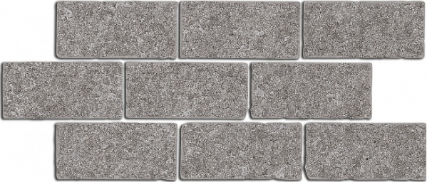 BR025 Бордюр Роверелла Бордюр пепельный мозаичный