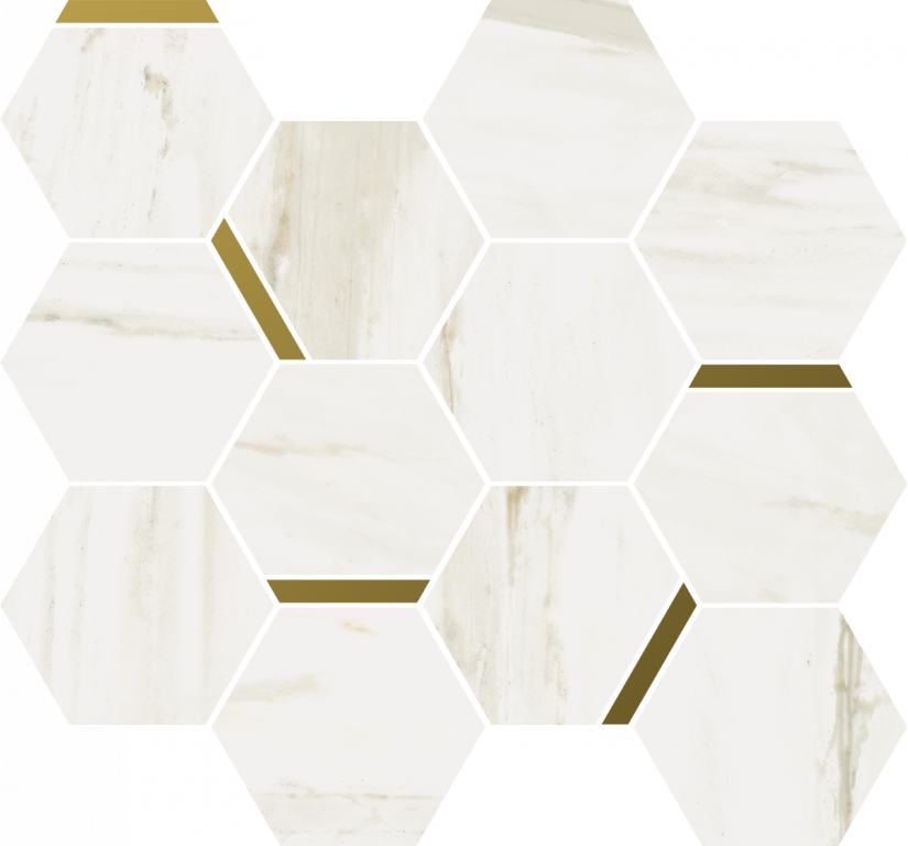 620110000222 Настенная Stellaris Carrara Ivory Mosaico Chic Nat 28.3x32.8