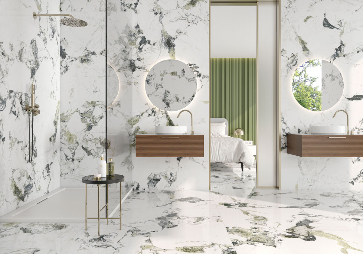 На пол Oyama Blue Leviglass 120x120 - фото 2