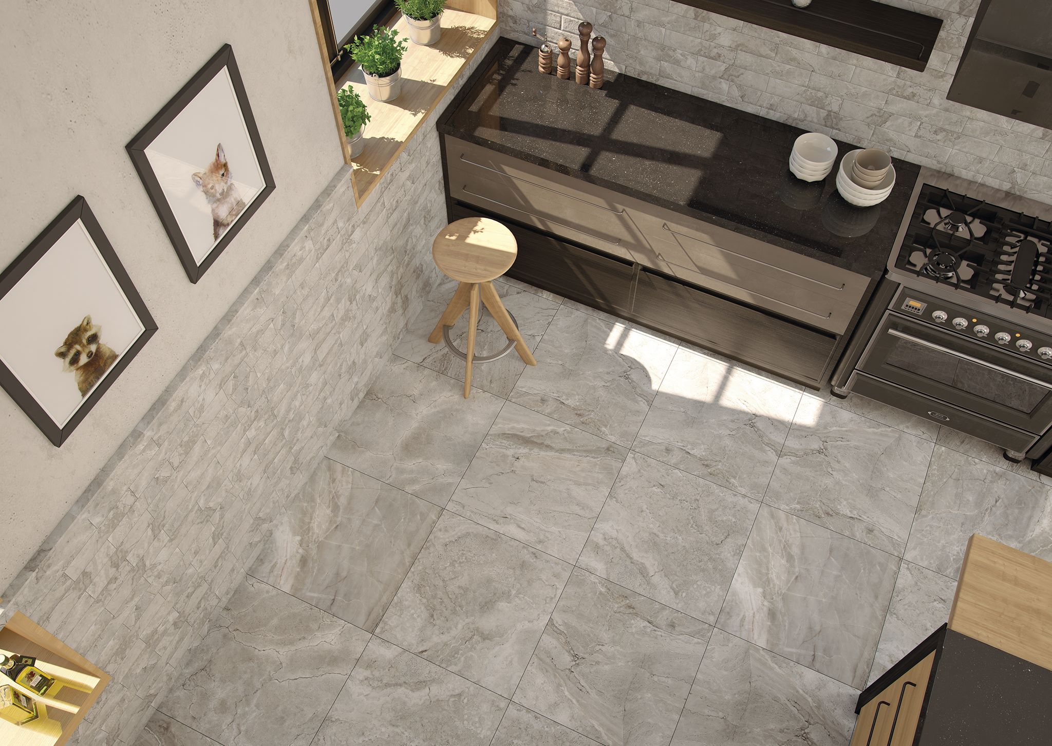 На пол Tribe Grey mate porcelanico - фото 9