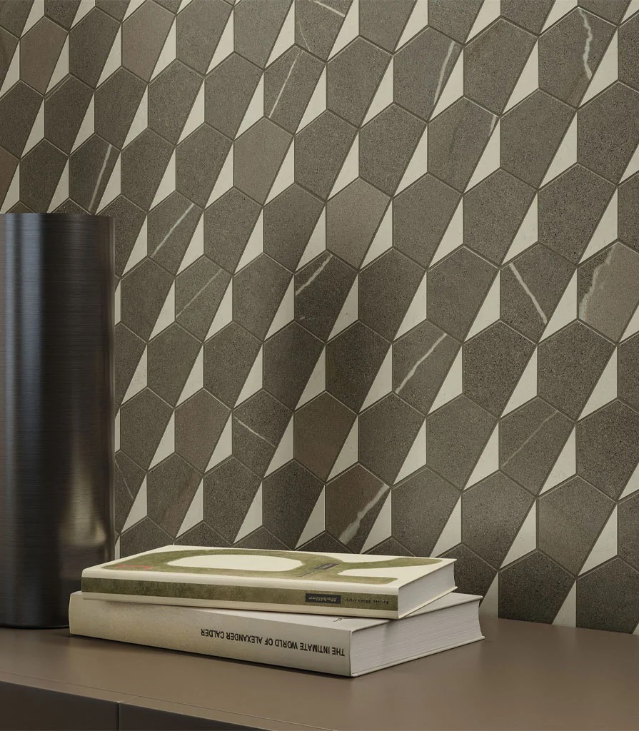 620110000156 Декор Metropolis Graphite Dark Mosaico Icon Натуральная - фото 72