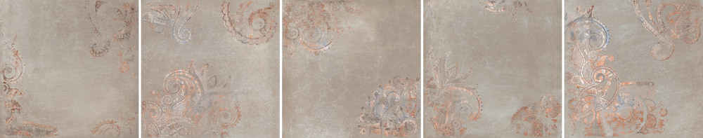 60991 На пол Chrome Kirman Clay 5 soggetti Mix RT 60x60 - фото 6