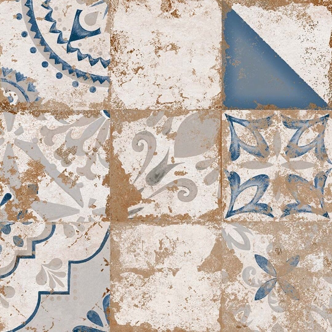 На пол Memory 7 Azul Brillo 58x58 - фото 2