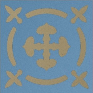 Декоративная вставка Метлахская плитка 070N008D002 ENC08 Clea 02 (LIN. BEU) 7x7