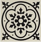 Декоративная вставка Метлахская плитка 070N009D005 ENC09 Jour 05 (BAU. NOI) 7x7