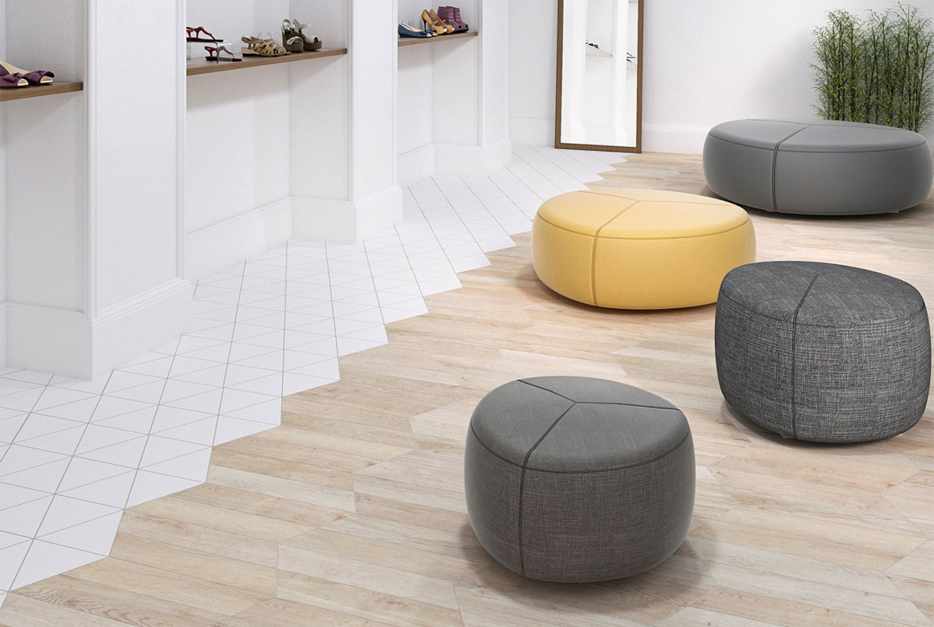 120279 На пол 60 Grad Chevron B Wood Dark - фото 4