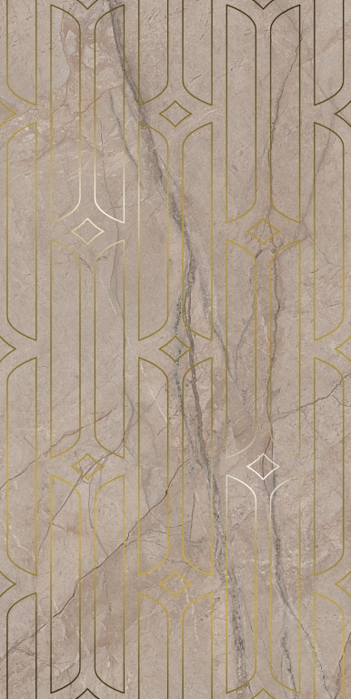 KMD3STA071BR Декор Ифран Бежевый светлый глянцевый обрезной 60x119.5x0.9