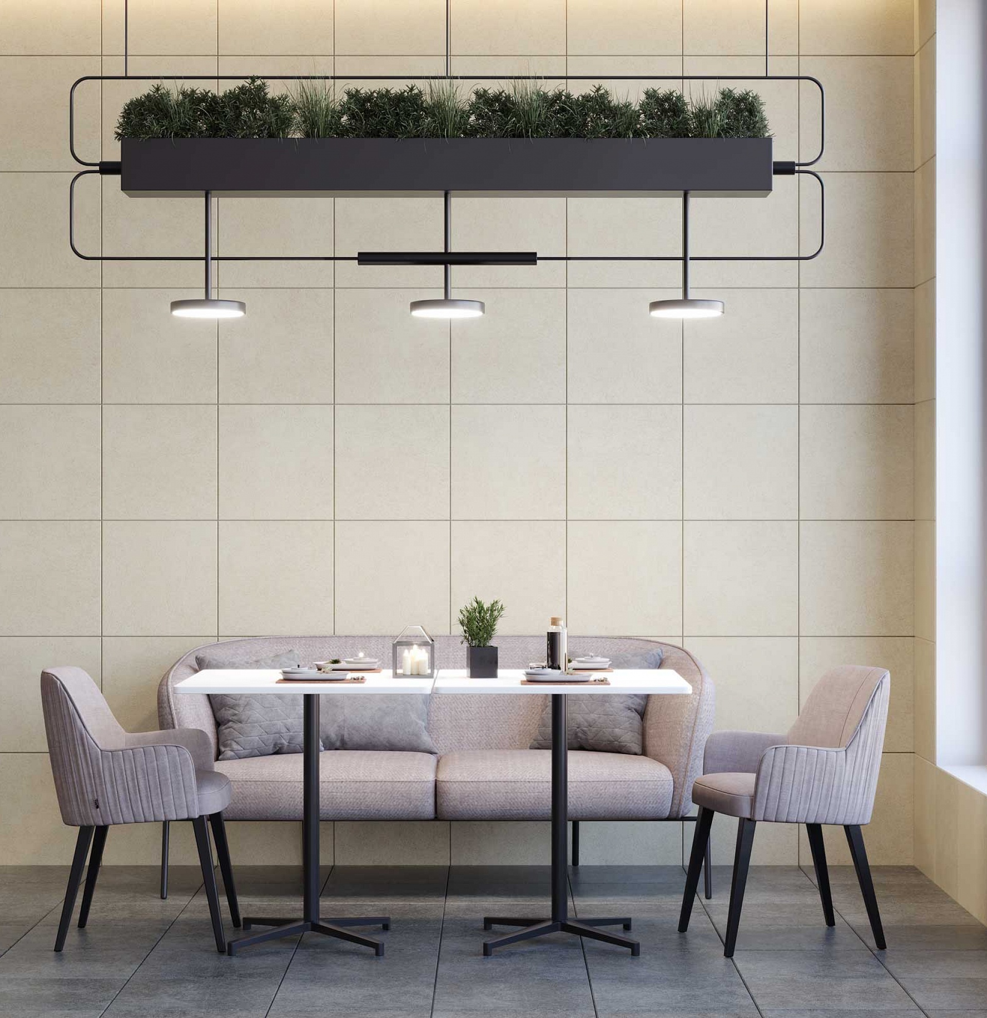 На пол Монреаль Бежевая 40x40 - фото 2