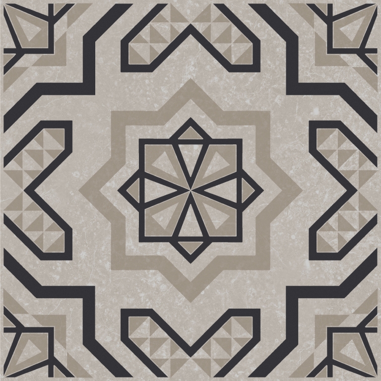 KMD3STA047GN Декор Касабланка Серый светлый матовый 20x20x0.8 - фото 3