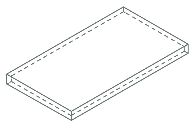 620070002835 Ступень Avantgarde X2 Silver Scalino Angolare Sx 33x120