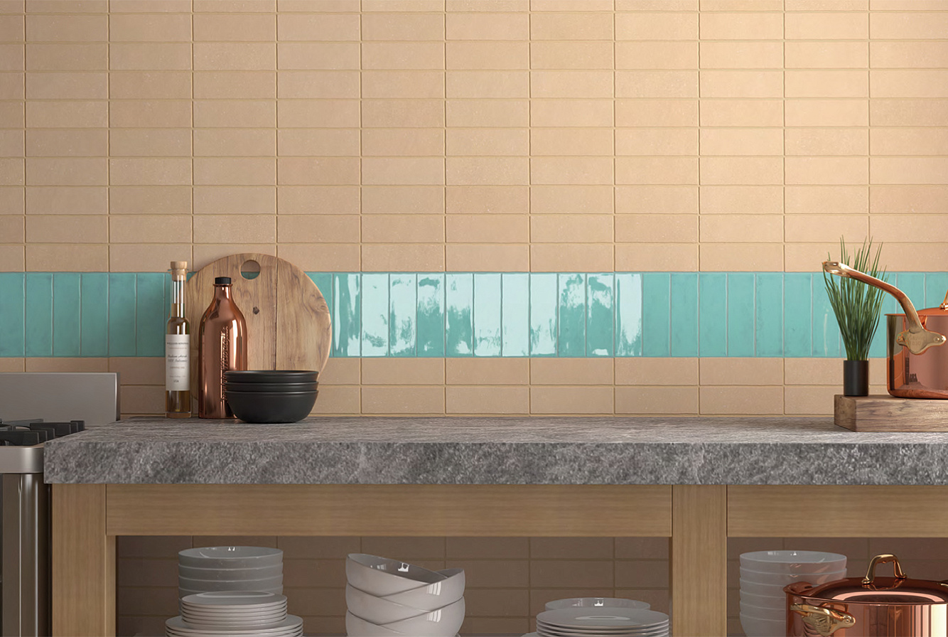 30682 На стену Fango Aquamarine Gloss 5x15 - фото 6