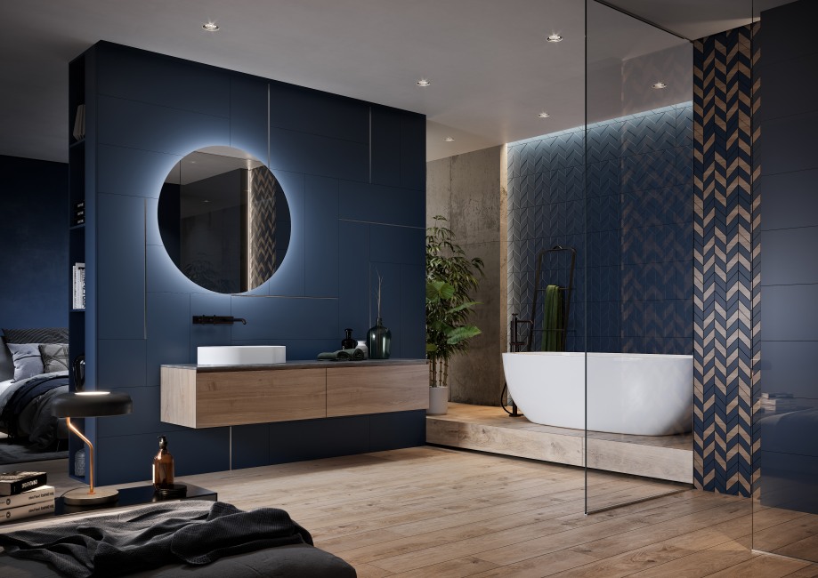 O-LYN-WIE052 Декор Love you navy Белая сатиновая А - фото 2