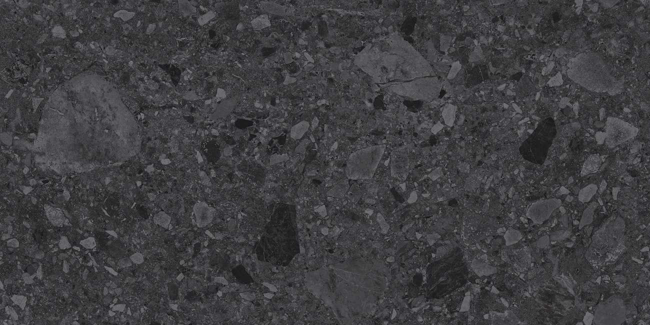 На пол Fossil Svart Matt 60x120