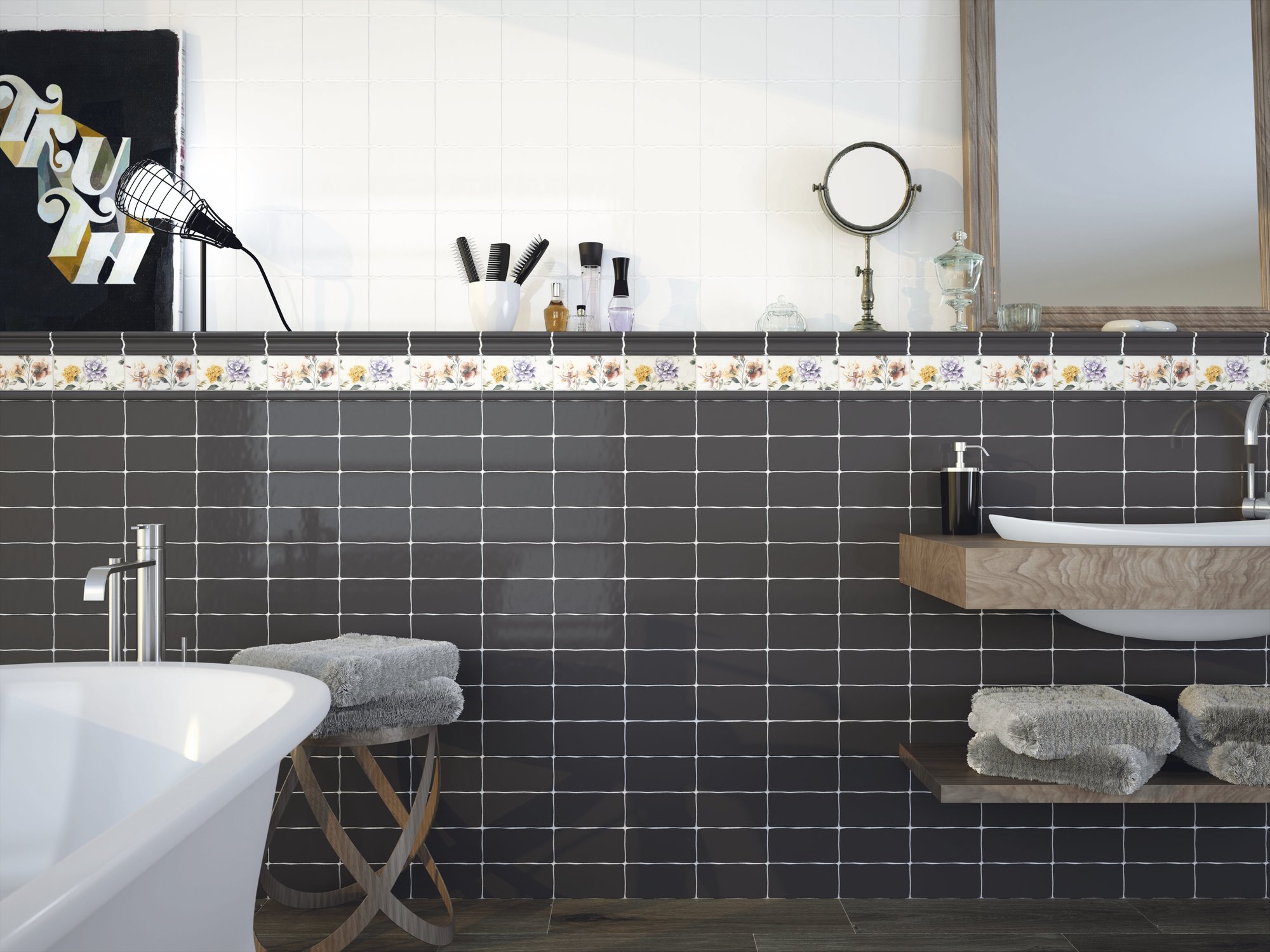 A018548 На стену Vintage Grey 15x7.5 - фото 3