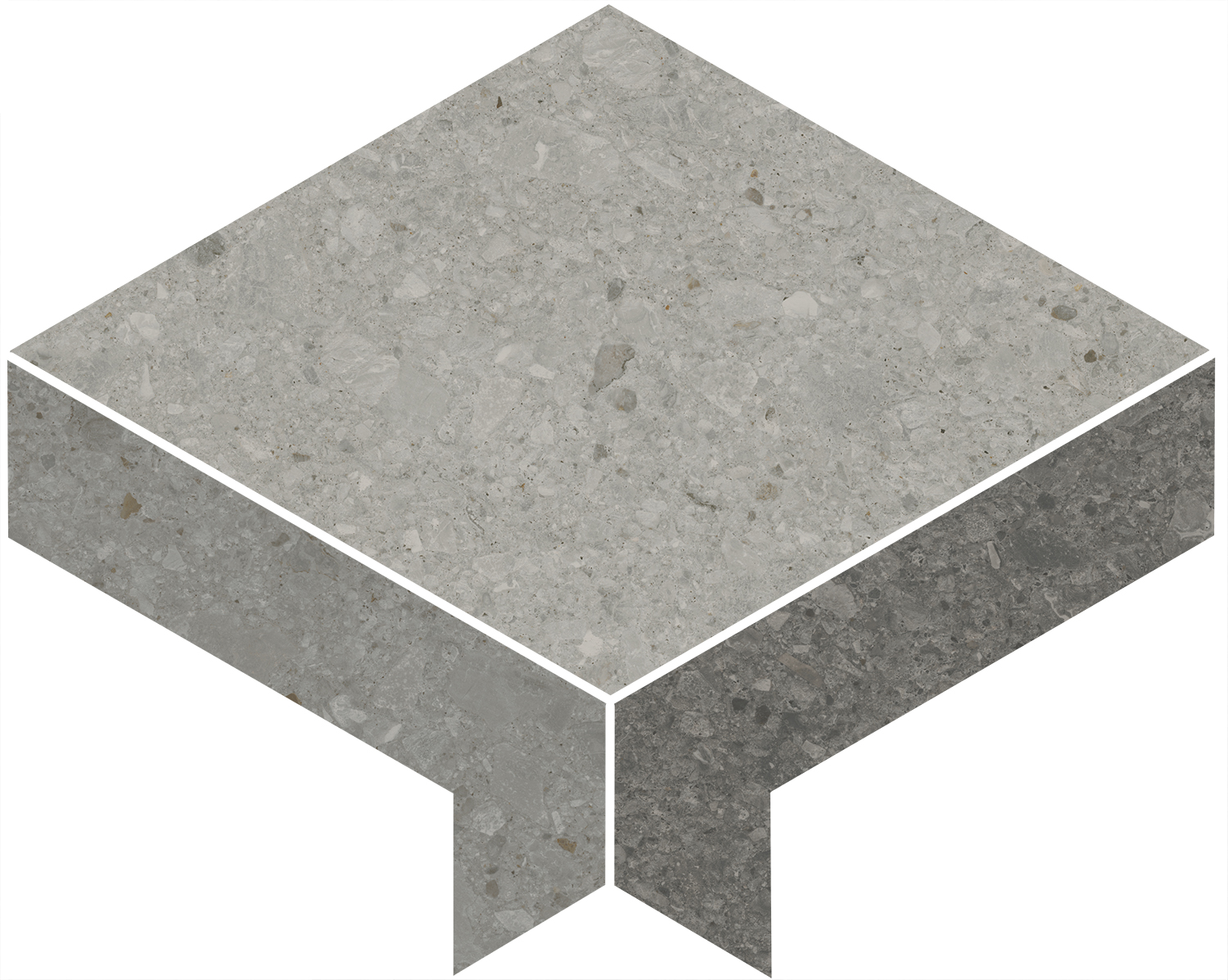 ID170 Декор Чеппо ди Гре 1 наборный матовый обрезной 30x24x0.9 - фото 4